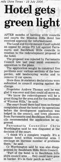 Hills Shire Times - 18 July 2006